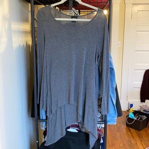 Grey long sleeve shirt